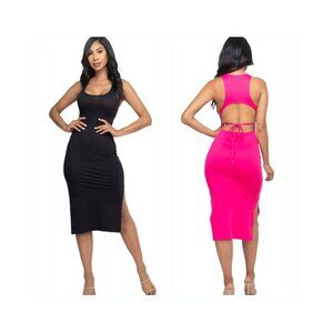 Open Minded Midi Dress